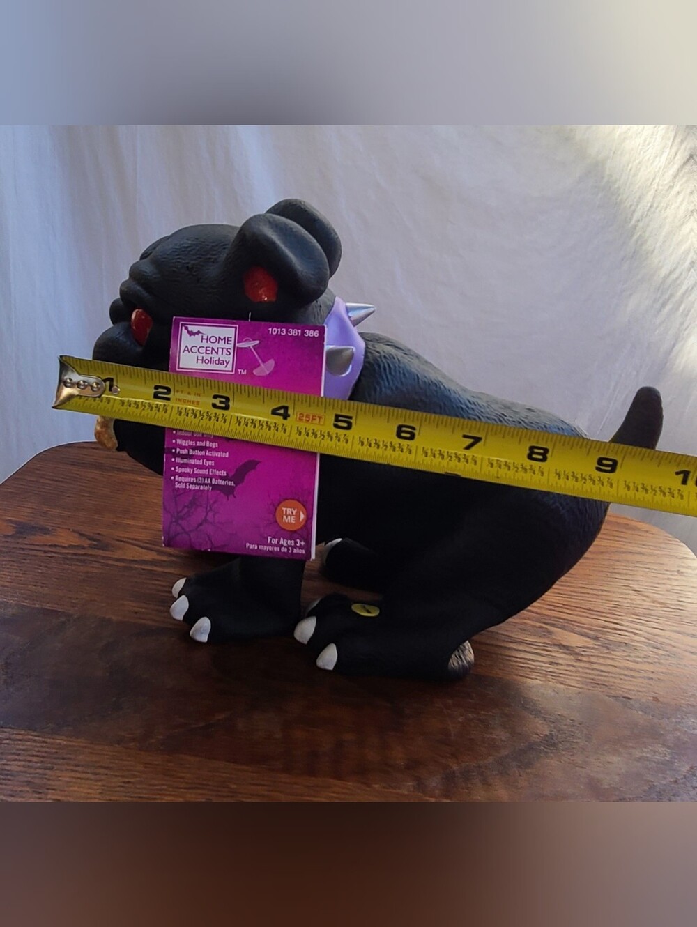 Home Accents Holiday Animatronic LED Haunted Demon Bulldog Works Halloween NWT